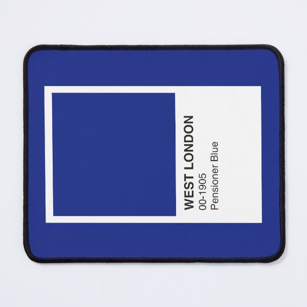 Item preview, West London Pensioner Blue Colour Swatch - Blue Border designed and sold by The Colourful Game.