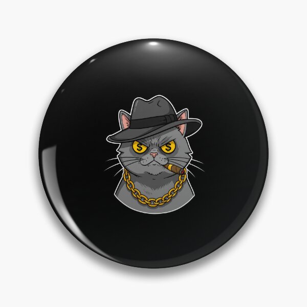 Item preview, Badass Cat Mafia Boss - Gangster Feline Kingpin designed and sold by Meow Cat.