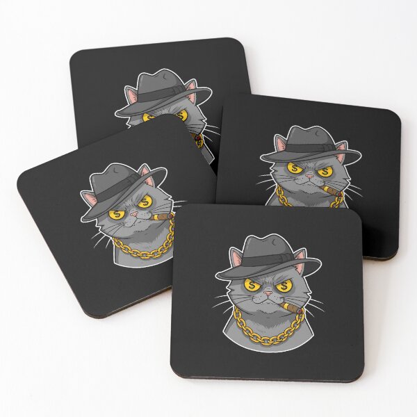 Item preview, Badass Cat Mafia Boss - Gangster Feline Kingpin designed and sold by Meow Cat.