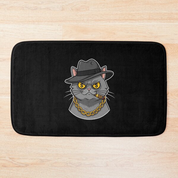 Item preview, Badass Cat Mafia Boss - Gangster Feline Kingpin designed and sold by Meow Cat.