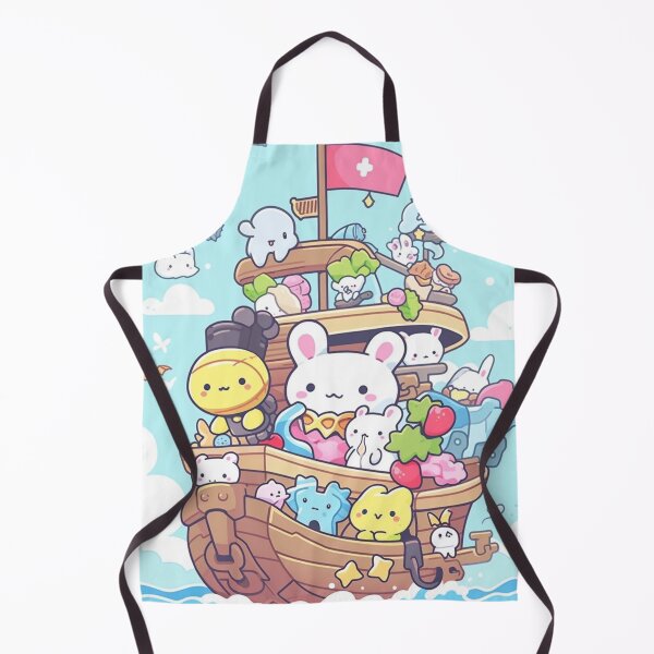 Item preview, Kawaii Bunny Pirate Ship - Adorable High Seas Adventure designed and sold by jinwooo.