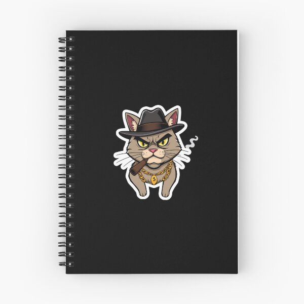 Artikelvorschau, Badass Cat Gangster - Coole Kitty Mobster Art entworfen und verkauft von Meow Cat.