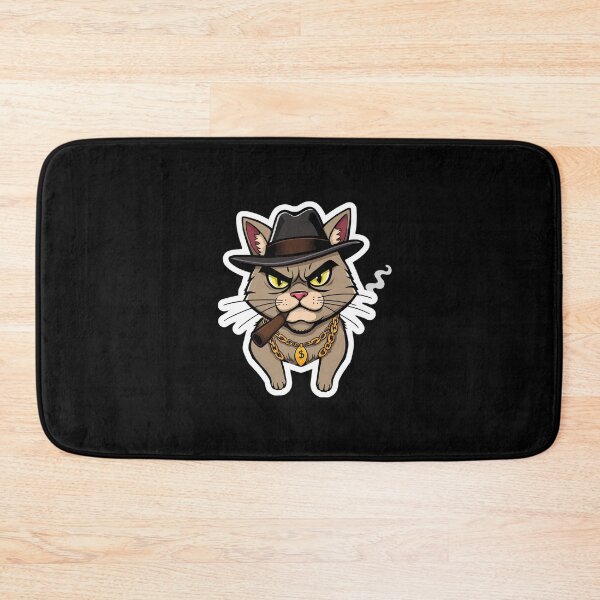 Item preview, Badass Cat Gangster - Cool Kitty Mobster Art designed and sold by Meow Cat.