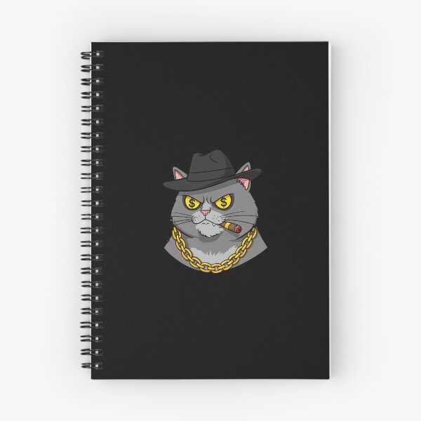 Item preview, Badass Cat with Cigar - The Ultimate Crime Boss designed and sold by Meow Cat.