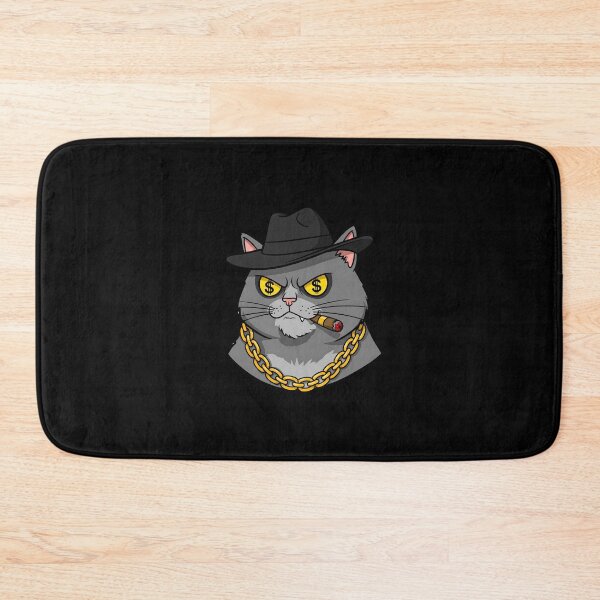 Item preview, Badass Cat with Cigar - The Ultimate Crime Boss designed and sold by Meow Cat.