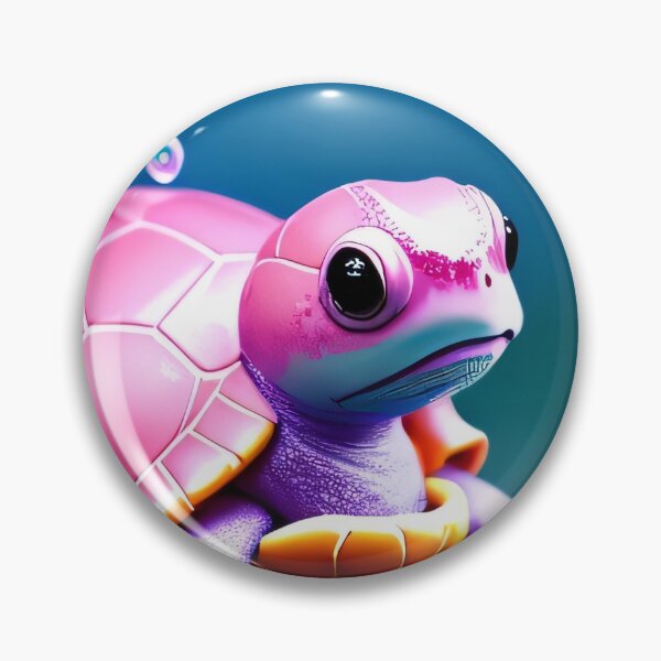 Item preview, Bubble Splash: A Pink Turtle's Undersea Adventure designed and sold by CrushyAIDesigns.