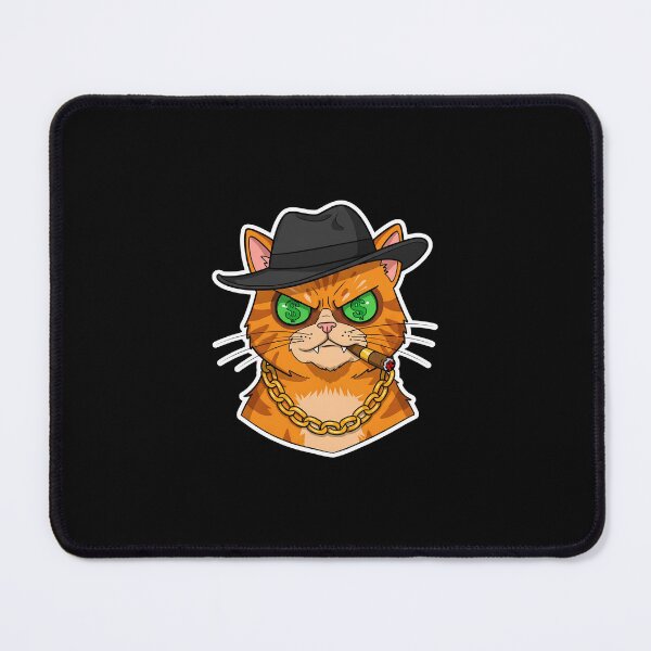 Item preview, Badass Cat Mob Boss - Fearless Feline Godfather designed and sold by Meow Cat.