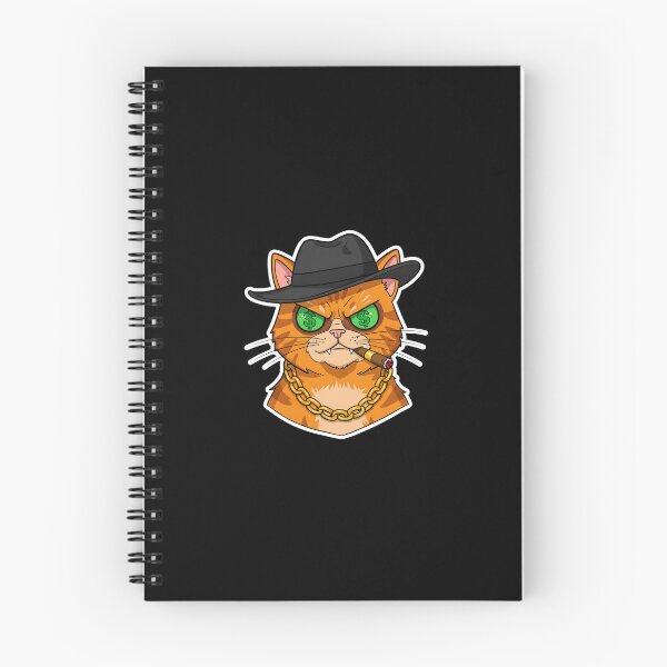 Item preview, Badass Cat Mob Boss - Fearless Feline Godfather designed and sold by Meow Cat.