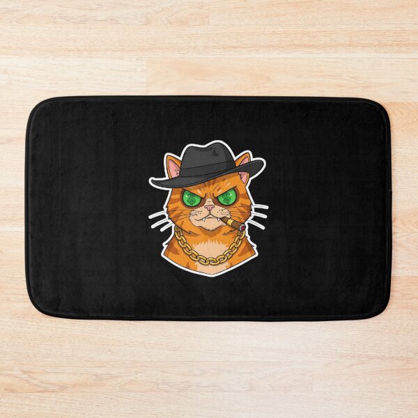Item preview, Badass Cat Mob Boss - Fearless Feline Godfather designed and sold by Meow Cat.