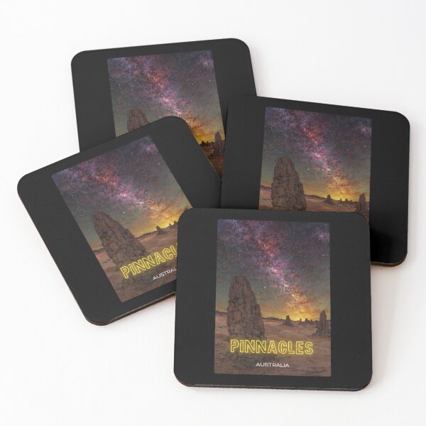 Item preview, Desert Pinnacles Night Sky Sticker: Milky Way Over Western Australia designed and sold by twentytwo ART souvenir designs.