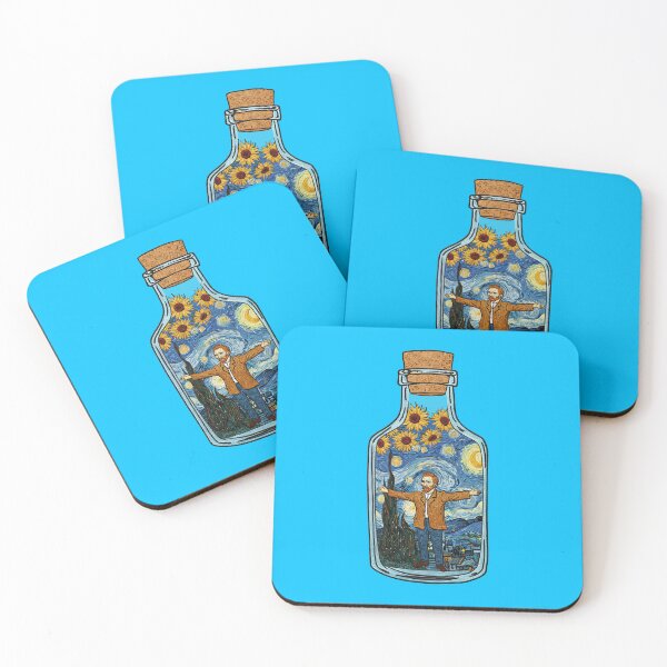Item preview, Vincent van Gogh   The Starry Night  in Glass Bottle designed and sold by TeeARTHY.