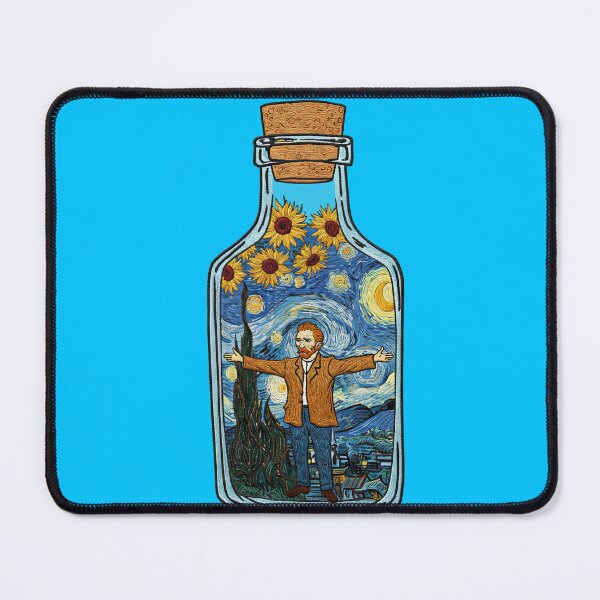 Item preview, Vincent van Gogh The Starry Night in Glass Bottle designed and sold by TeeARTHY.