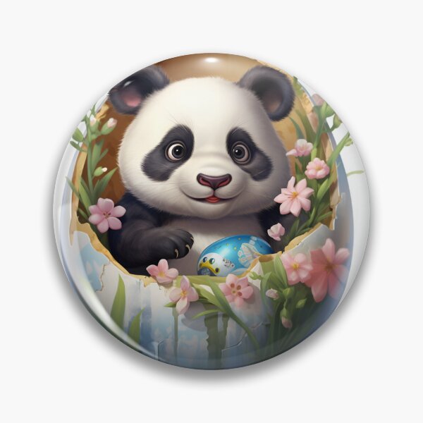 Item preview, Cute Panda in Eggshell! designed and sold by fribabywonder.