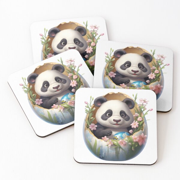 Item preview, Cute Panda in Eggshell! designed and sold by fribabywonder.