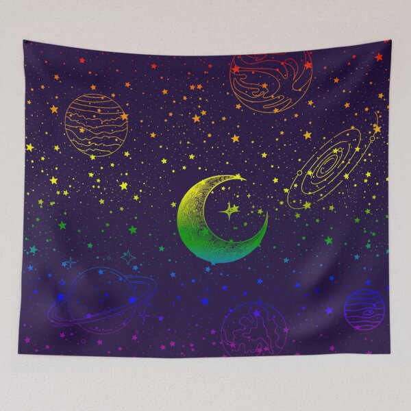 Item preview, Mystical Celestial Rainbow Galaxy | LGBTQ Pride Space Aesthetic designed and sold by Travelslightly.