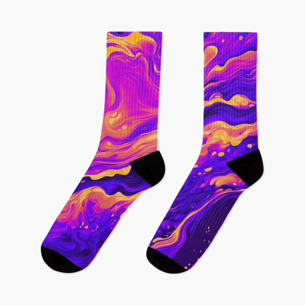 Item preview, Electric Swirls: A Dazzling Dance of Neon and Contrast designed and sold by AussieMuma.