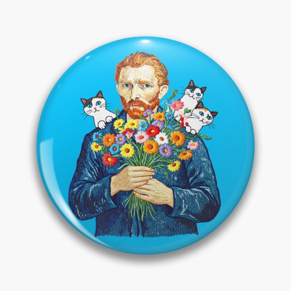Item preview,  Vincent van Gogh  kittens and wildflower designed and sold by TeeARTHY.