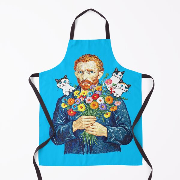 Item preview, Vincent van Gogh kittens and wildflower designed and sold by TeeARTHY.