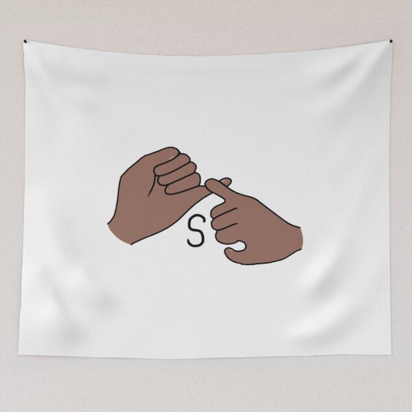 Item preview, BSL letter sign S designed and sold by Artistkhg.