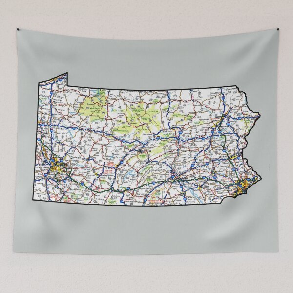 Item preview, Pennsylvania Roadmap designed and sold by Havocgirl.
