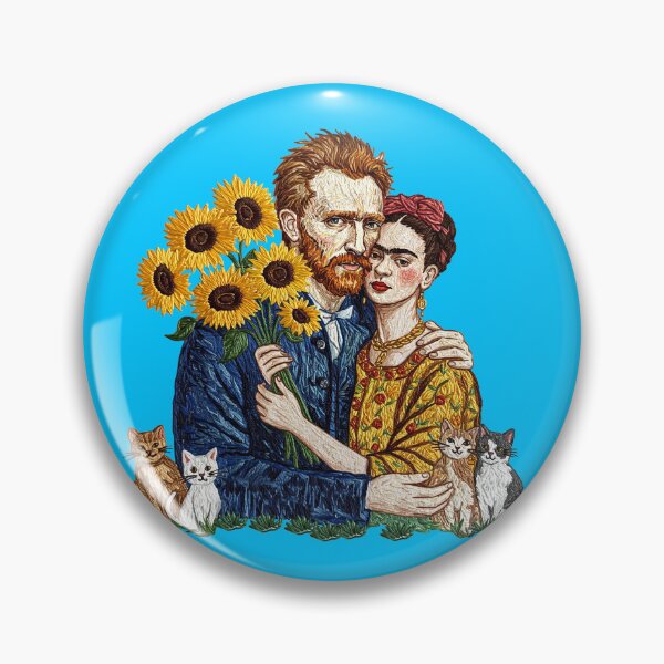 Item preview,  Vincent van Gogh  and Frida Kahlo Cats designed and sold by TeeARTHY.