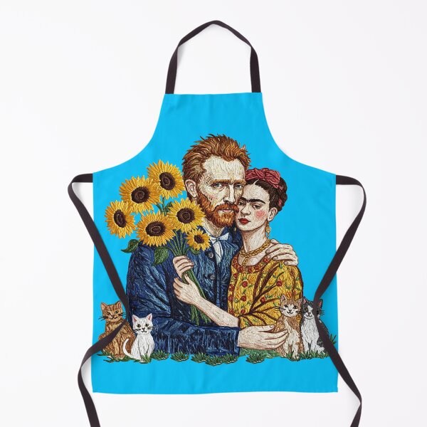 Item preview, Vincent van Gogh and Frida Kahlo Cats designed and sold by TeeARTHY.