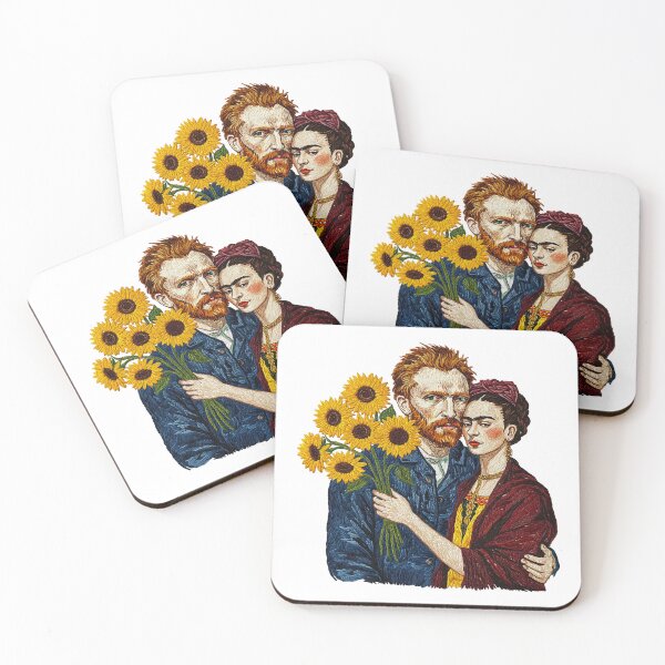 Item preview,  Vincent van Gogh  and Frida Kahlo  Love designed and sold by TeeARTHY.