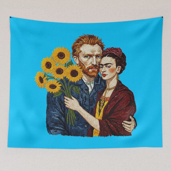 Item preview,  Vincent van Gogh  and Frida Kahlo  Love designed and sold by TeeARTHY.