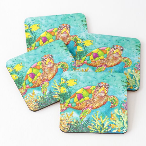 Item preview, Colorful Watercolor Sea turtle designed and sold by susan-clifford.