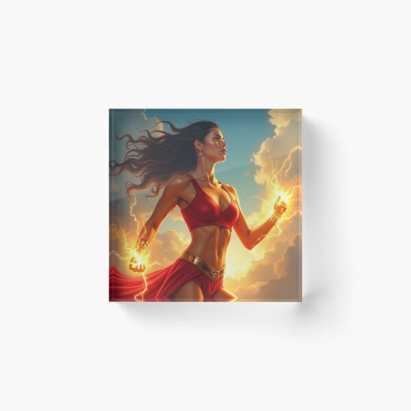 Item preview, Storm Goddess of Power designed and sold by ArtemisDesignAI.