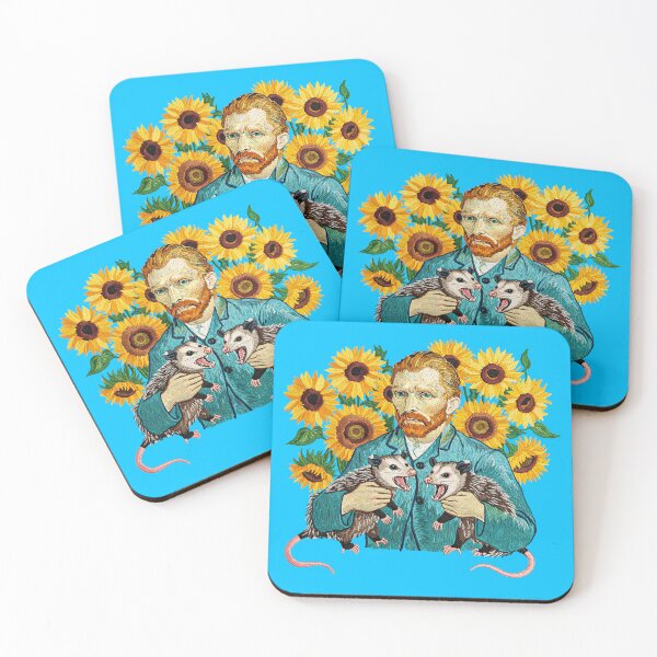 Item preview,  Vincent van Gogh Sunflowers and Opossum designed and sold by TeeARTHY.