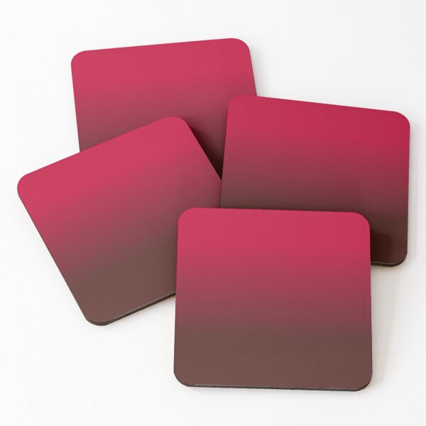 Item preview, Canary Red to Rich Chocolate Brown Ombre designed and sold by BubbleGalaxy.