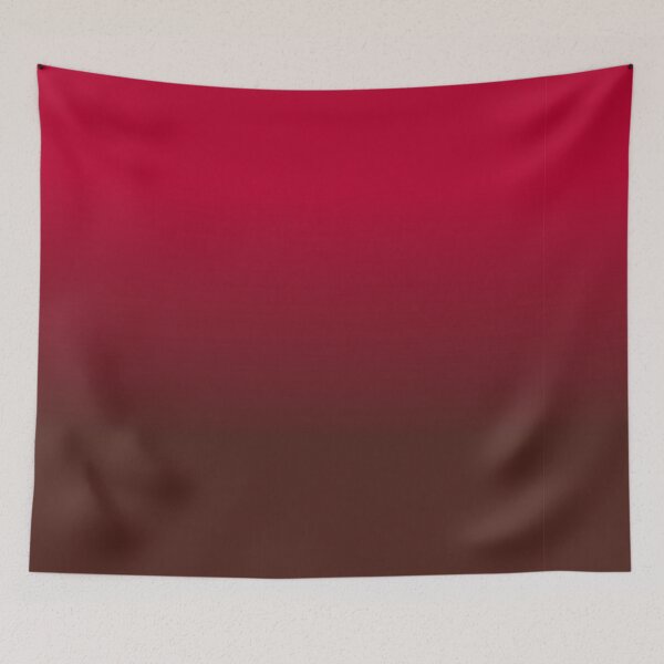 Item preview, Canary Red to Rich Chocolate Brown Ombre designed and sold by BubbleGalaxy.