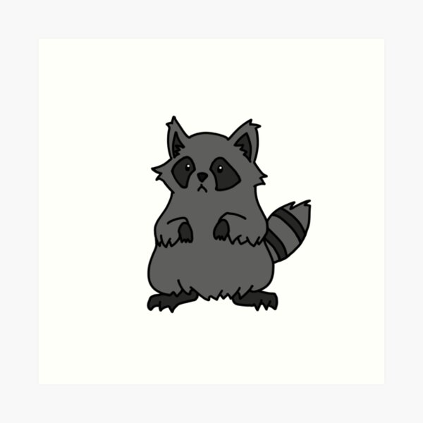 Item preview, Shy Raccoon designed and sold by UrbanaAnimal.