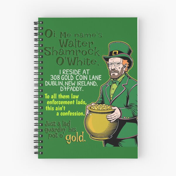 Item preview, Walter O'White - Just a Lad Guardin' His Gold - St. Paddy's Style designed and sold by Print-opia.
