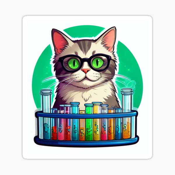 Item preview, Science cat designed and sold by Heap-up.