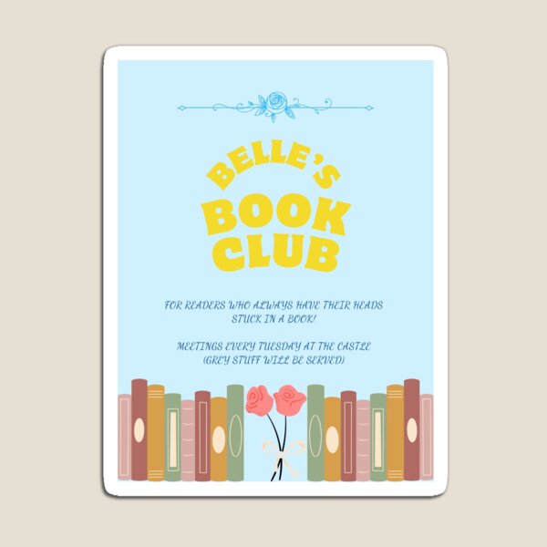 Vista previa del artículo con la obra «LA BELLA Y LA BESTIA EL CLUB DE LECTURA DE BELLA», diseñado y vendido por CastleDreamers.