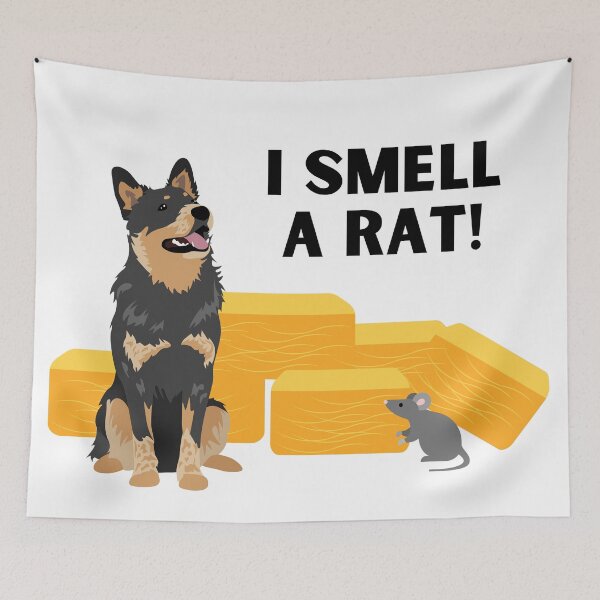 Item preview, Australian Cattle Dog I Smell A Rat Barn Hunt designed and sold by Mop Dog Designs.
