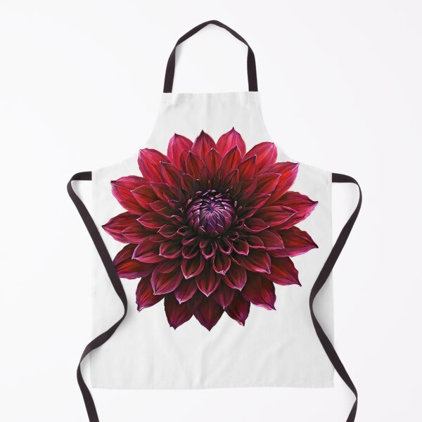 Artikelvorschau, Dahlia Lover: Dunkelrote Deko-Dahlie entworfen und verkauft von Allegory-Design.