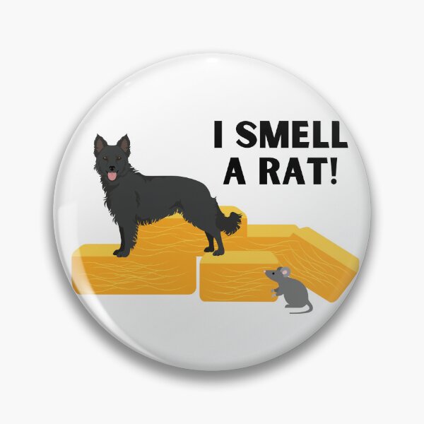 Item preview, Black Mudi I Smell A Rat Barn Hunt designed and sold by Mop Dog Designs.