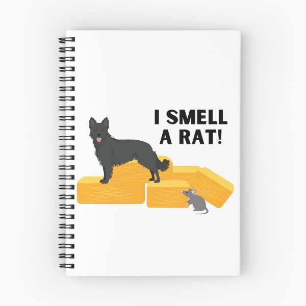 Item preview, Black Mudi I Smell A Rat Barn Hunt designed and sold by Mop Dog Designs.