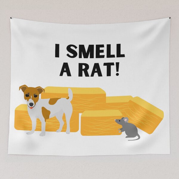 Item preview, Jack Russell Terrier I Smell A Rat Barn Hunt designed and sold by Mop Dog Designs.