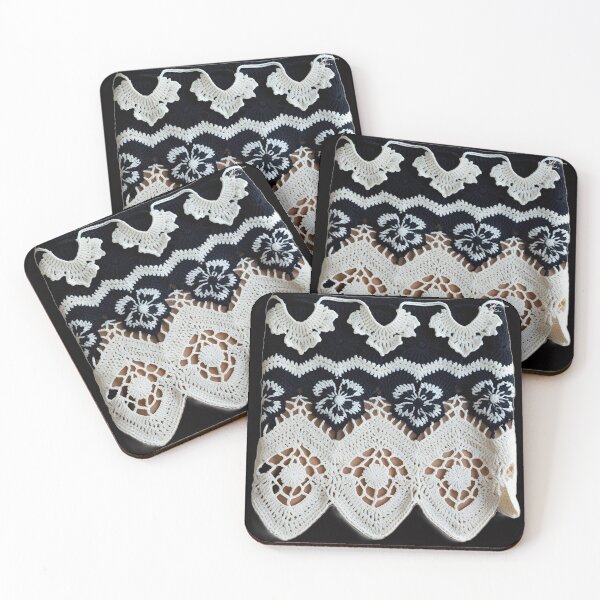 Item preview, Black and white crochet from my grandmother's TV, Photography designed and sold by Atarac.