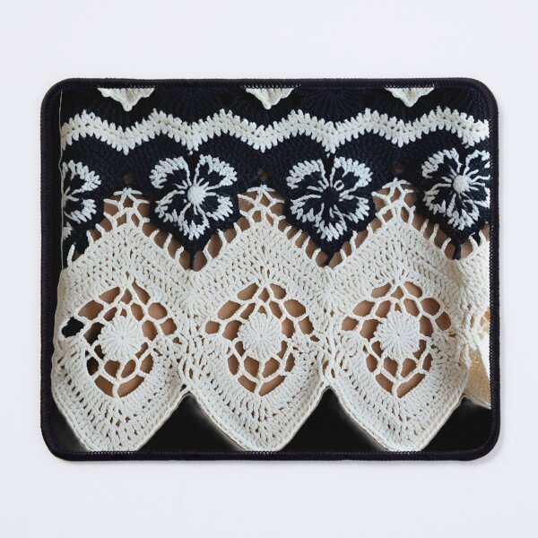 Item preview, Black and white crochet from my grandmother's TV, Photography designed and sold by Atarac.