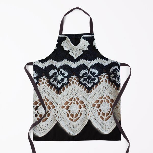 Item preview, Black and white crochet from my grandmother's TV, Photography designed and sold by Atarac.