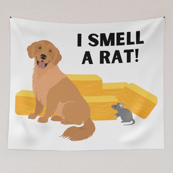 Item preview, Golden Retriever I Smell A Rat Barn Hunt designed and sold by Mop Dog Designs.