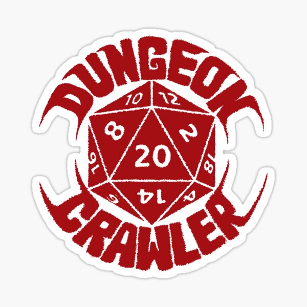 Item preview, Dungeon crawler logo designed and sold by Salamifist.