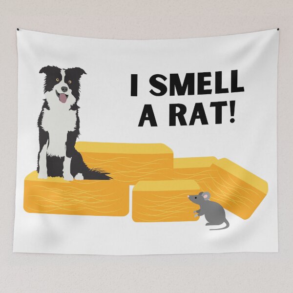 Item preview, Border Collie I Smell A Rat Barn Hunt designed and sold by Mop Dog Designs.