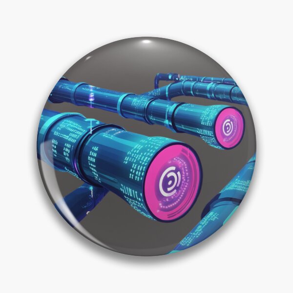 Item preview, Blue/Pink Data Pipelines  designed and sold by Mochasgoods.