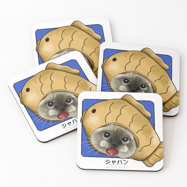 Item preview, Original illustration inspired by a photo of a Japanese kitten dressed as a taiyaki designed and sold by mistonterias.